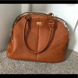Large Cognac Diaper Bag